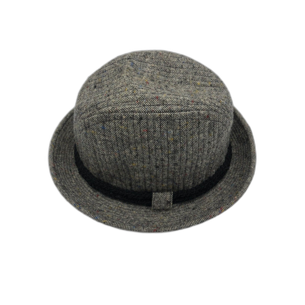 Vintage Dobbs Fifth Avenue Gray Flecked Fedora Hat Men’s Size 7 Short Brim